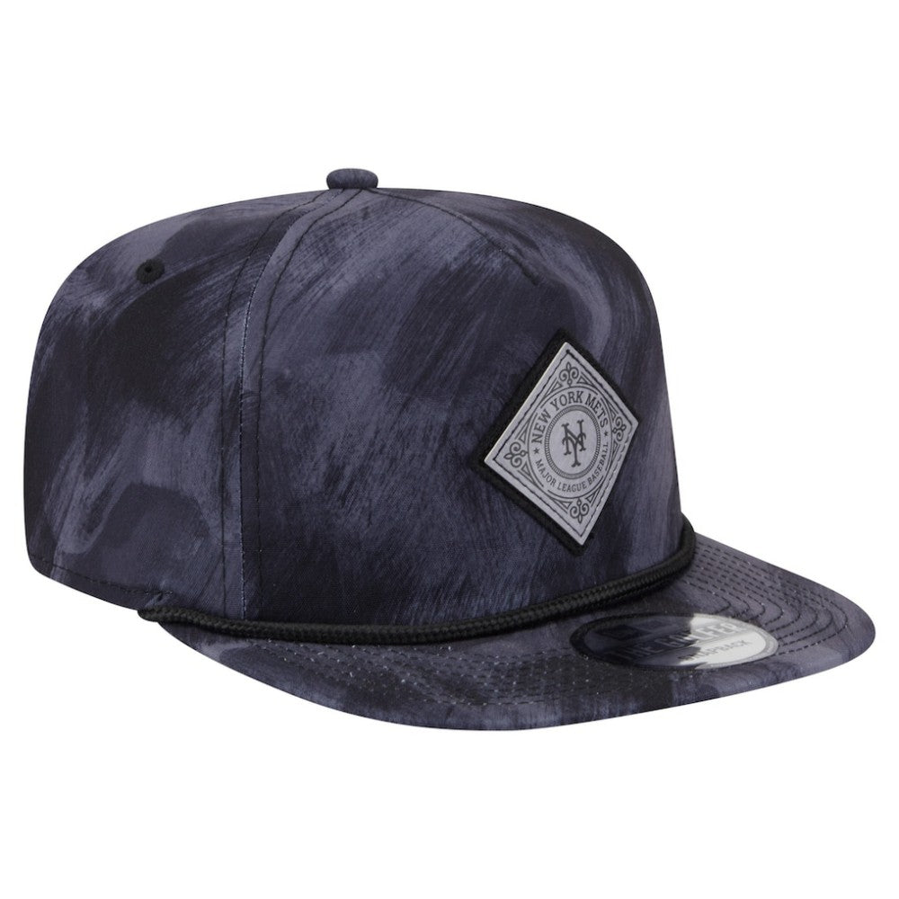 New York Mets Printed Golfer Snapback Hat Navy