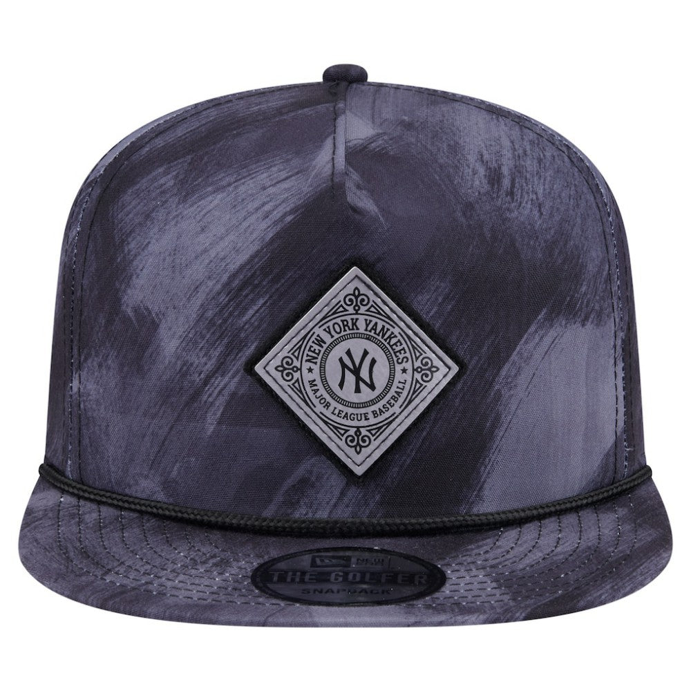 New York Yankees Printed Golfer Snapback Hat Navy