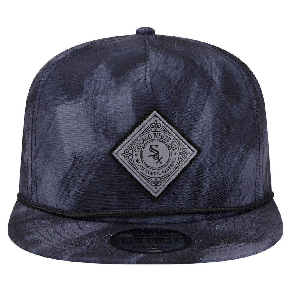 Chicago White Sox Printed Golfer Snapback Hat Navy