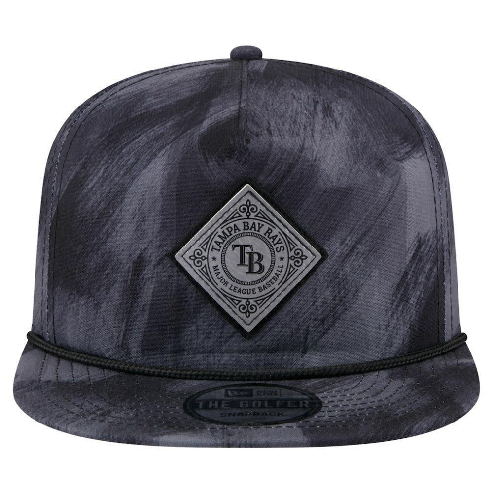 Tampa Bay Rays Printed Golfer Snapback Hat Navy