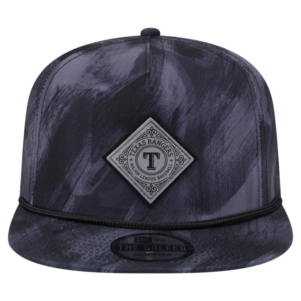 Texas Rangers Printed Golfer Snapback Hat Navy