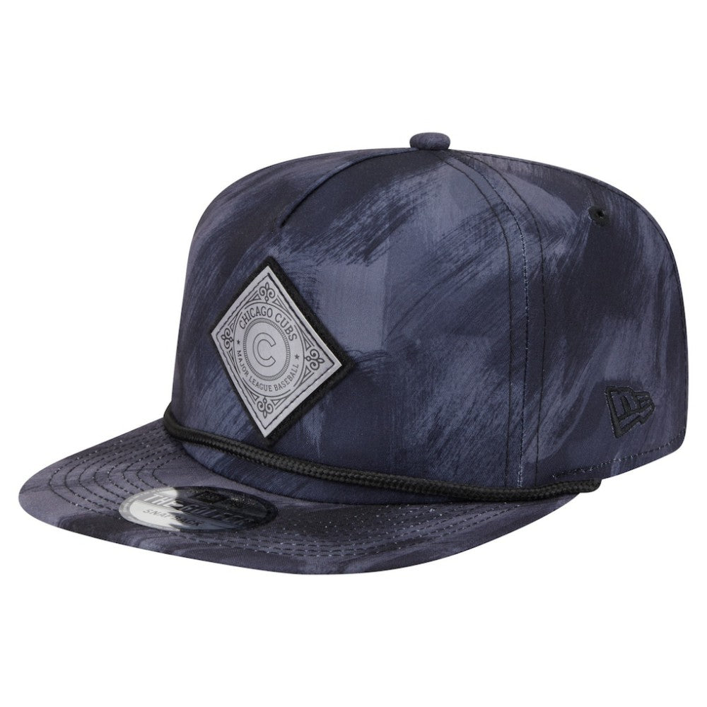 Chicago Cubs Printed Golfer Snapback Hat Navy