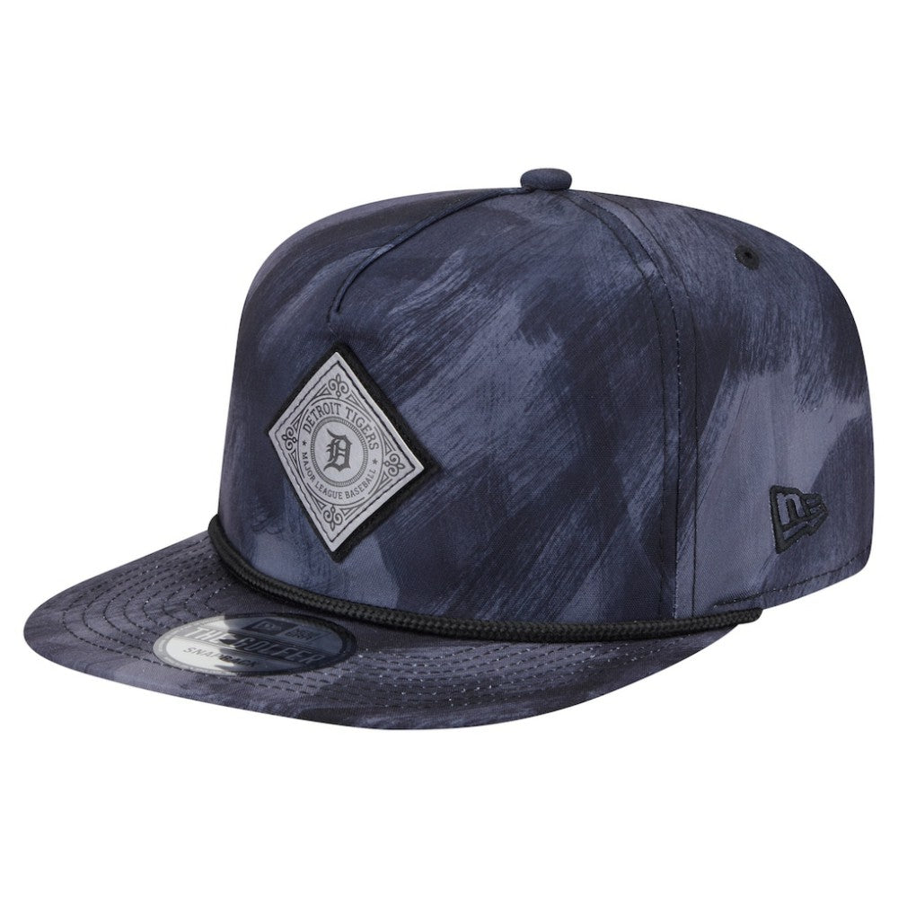 Detroit Tigers Printed Golfer Snapback Hat Navy