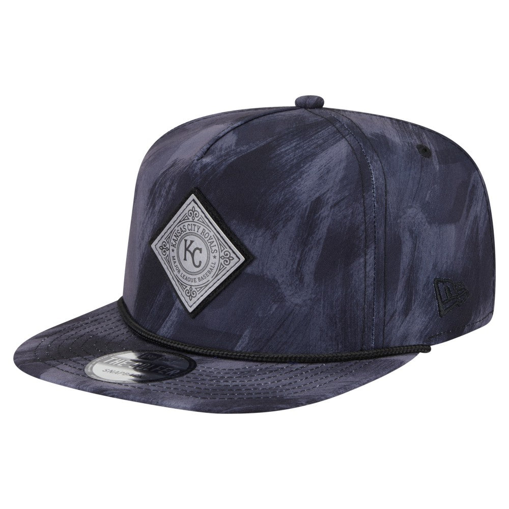 Kansas City Royals Printed Golfer Snapback Hat Navy
