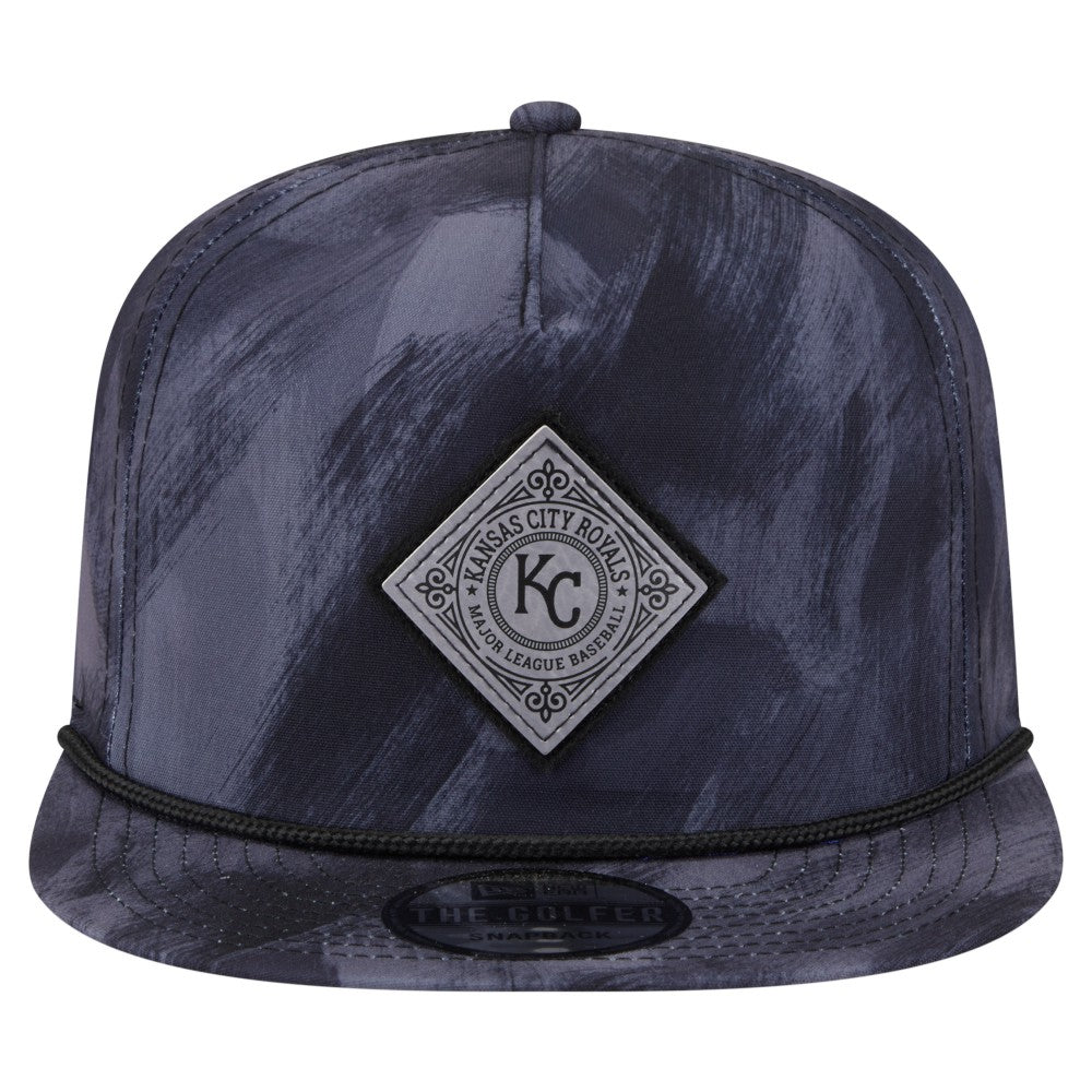 Kansas City Royals Printed Golfer Snapback Hat Navy
