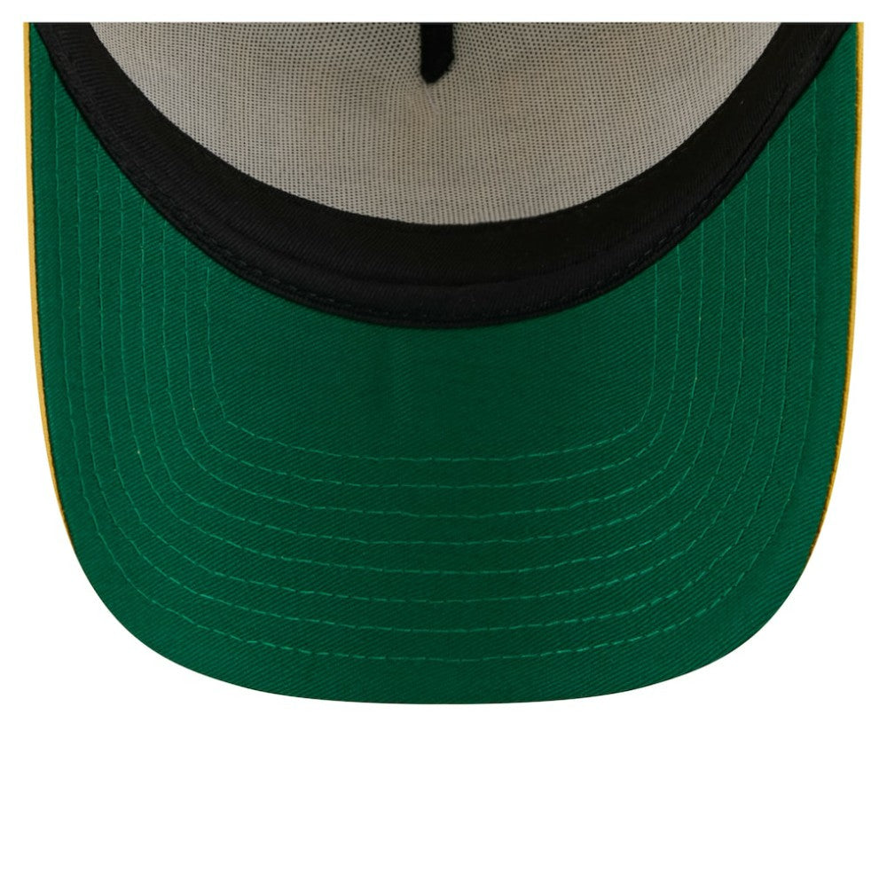 Pittsburgh Pirates Distressed 9FORTY A-Frame Adjustable Trucker Hat White/Gold
