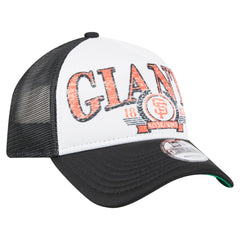 San Francisco Giants Distressed 9FORTY A-Frame Adjustable Trucker Hat Black
