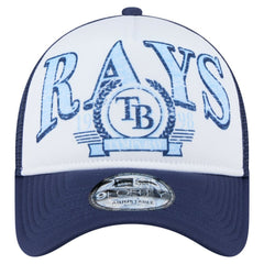 Tampa Bay Rays Distressed 9FORTY A-Frame Adjustable Trucker Hat Navy