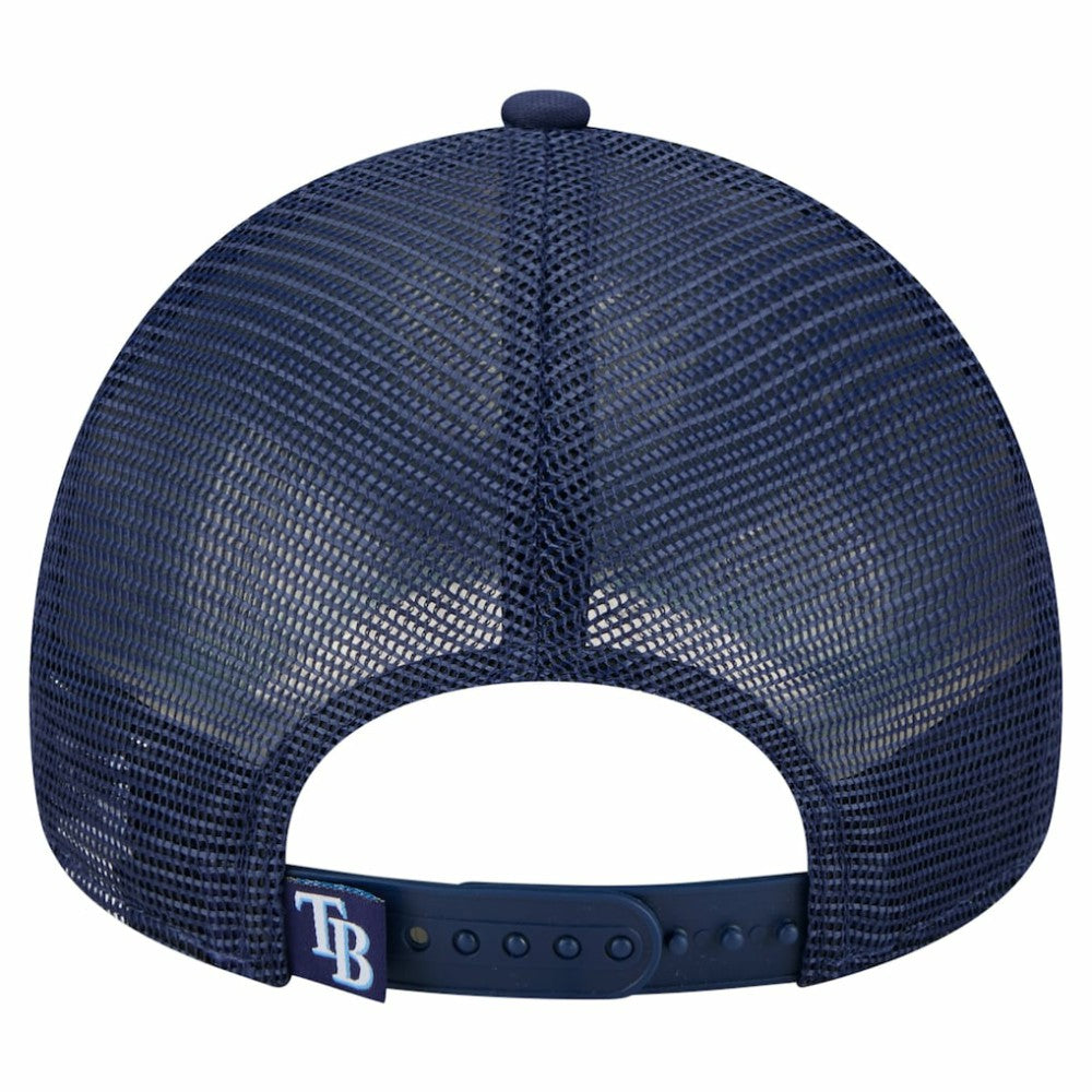 Tampa Bay Rays Distressed 9FORTY A-Frame Adjustable Trucker Hat Navy
