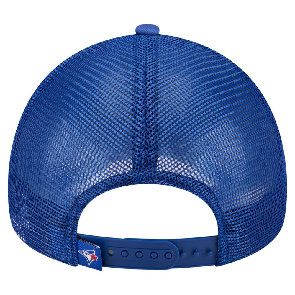 Toronto Blue Jays Distressed 9FORTY A-Frame Adjustable Trucker Hat White/Royal