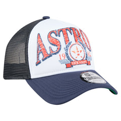 Houston Astros Distressed 9FORTY A-Frame Adjustable Trucker Hat Navy