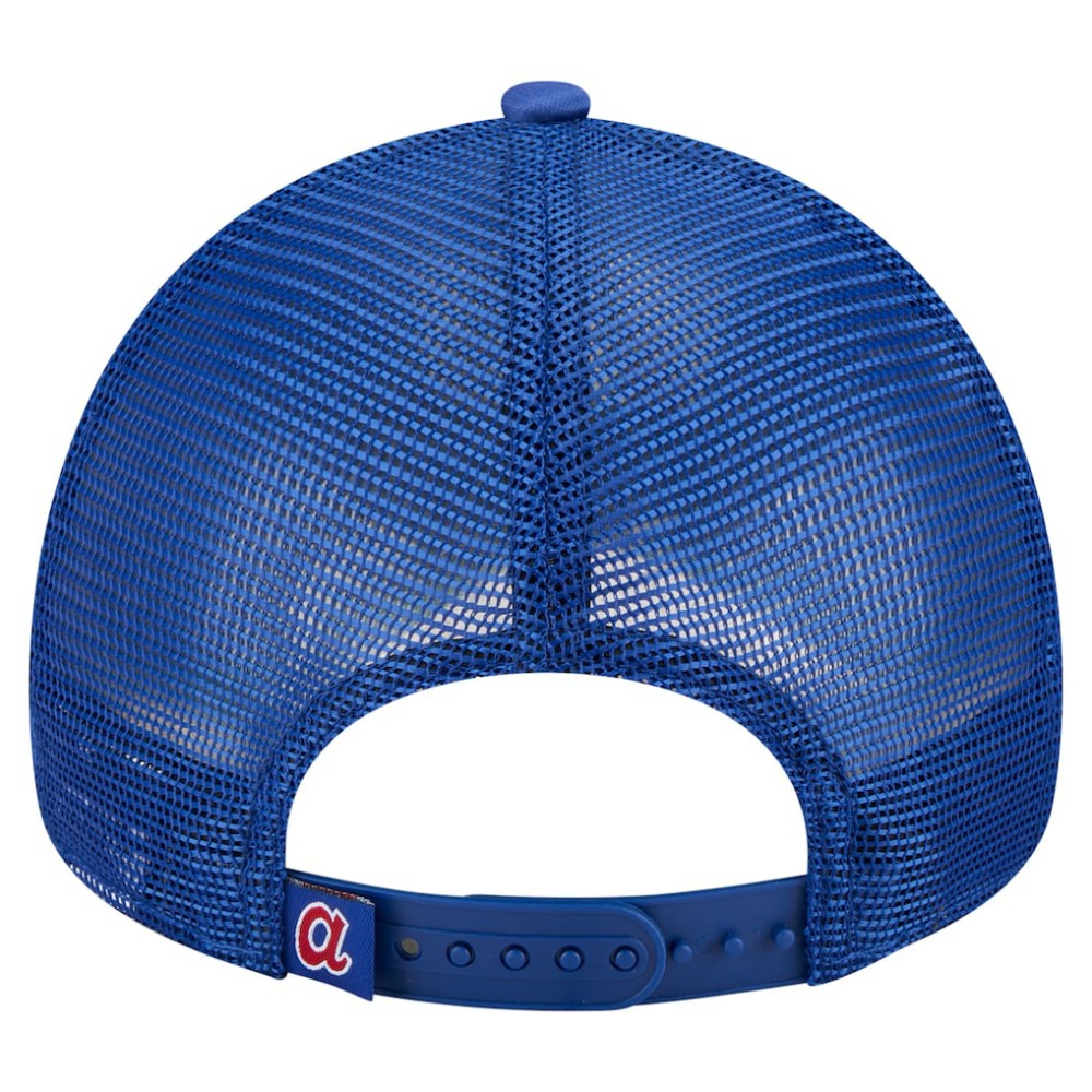 Atlanta Braves Trucker A-Frame 9FORTY Adjustable Hat White/Royal