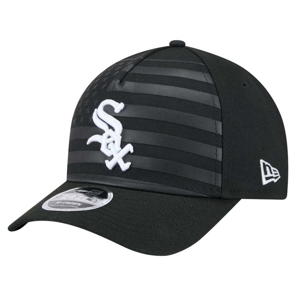Chicago White Sox American Flag 9FORTY M-Crown A-Frame Adjustable Hat Black