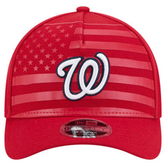 Washington Nationals American Flag 9FORTY M-Crown A-Frame Adjustable Hat Red