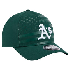 Athletics American Flag 9FORTY M-Crown A-Frame Adjustable Hat Green