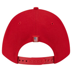 Philadelphia Phillies American Flag 9FORTY M-Crown A-Frame Adjustable Hat Red
