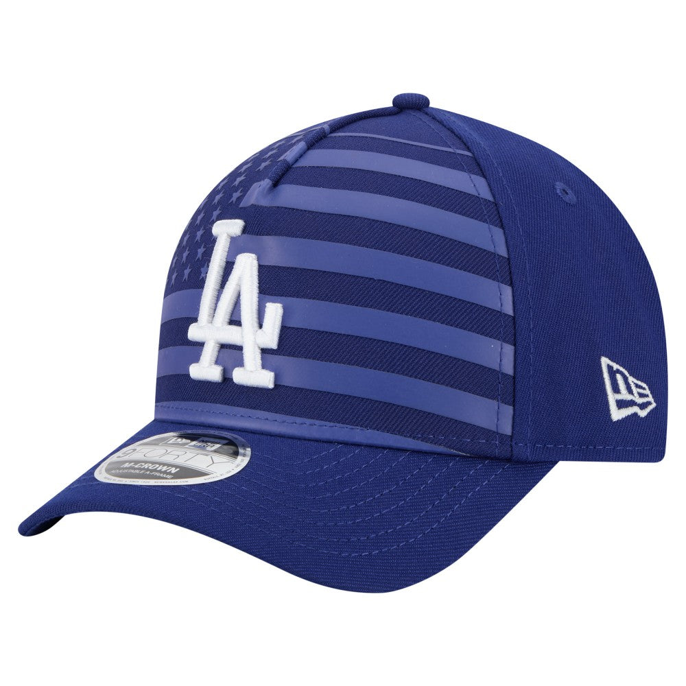 Los Angeles Dodgers American Flag 9FORTY M-Crown A-Frame Adjustable Hat Royal