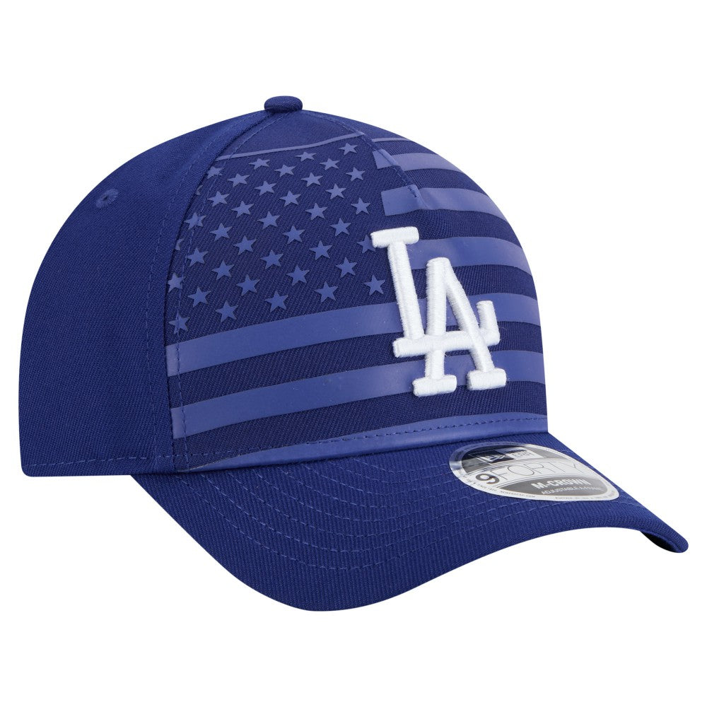 Los Angeles Dodgers American Flag 9FORTY M-Crown A-Frame Adjustable Hat Royal