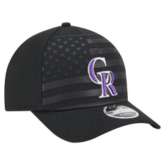 Colorado Rockies American Flag 9FORTY M-Crown A-Frame Adjustable Hat Black