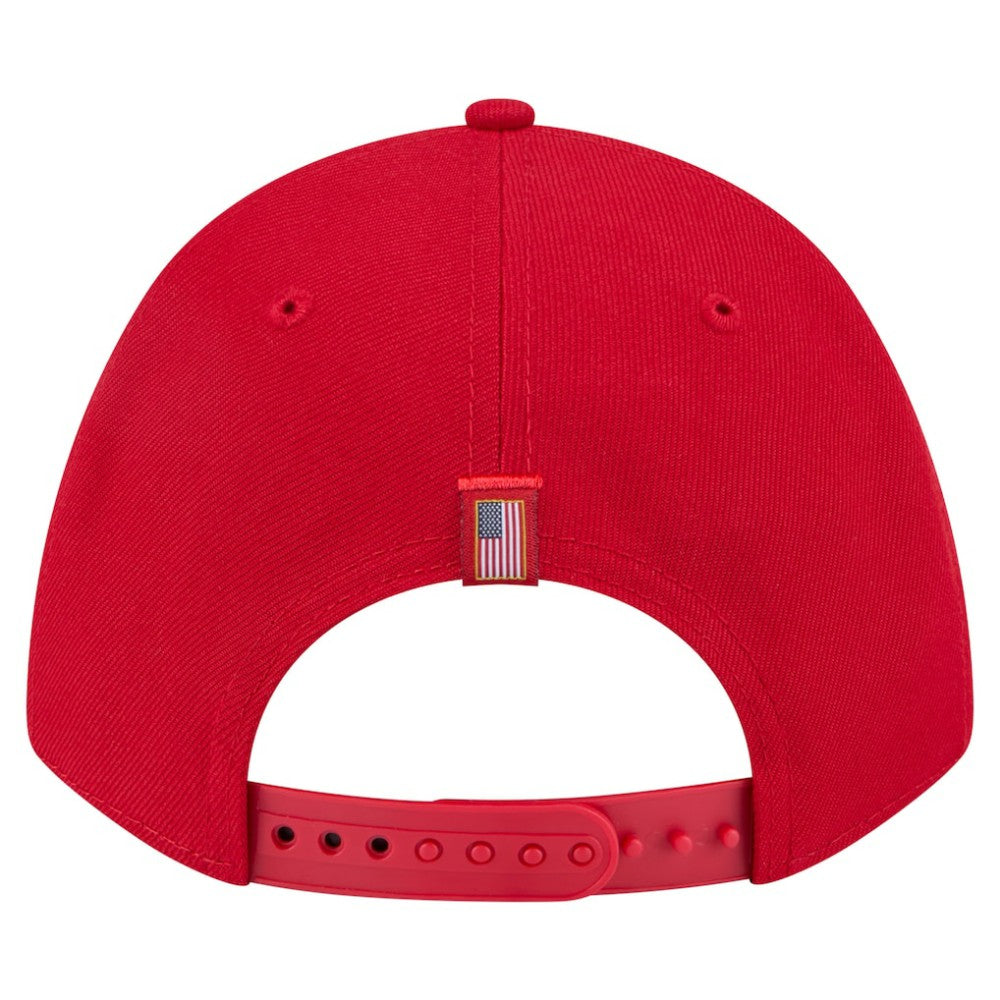 St. Louis Cardinals American Flag 9FORTY M-Crown A-Frame Adjustable Hat Red