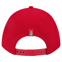 St. Louis Cardinals American Flag 9FORTY M-Crown A-Frame Adjustable Hat Red