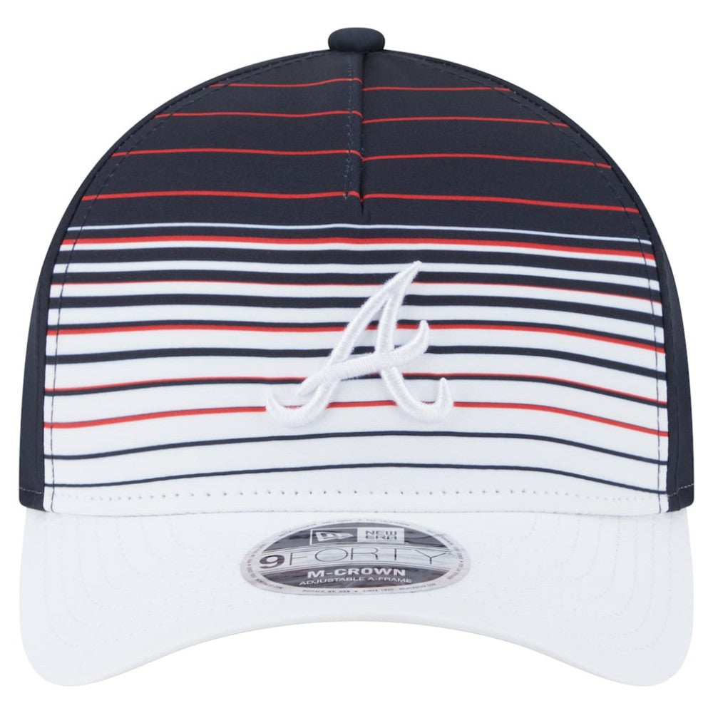Atlanta Braves Gradient 9FORTY M-Crown Adjustable Hat Navy