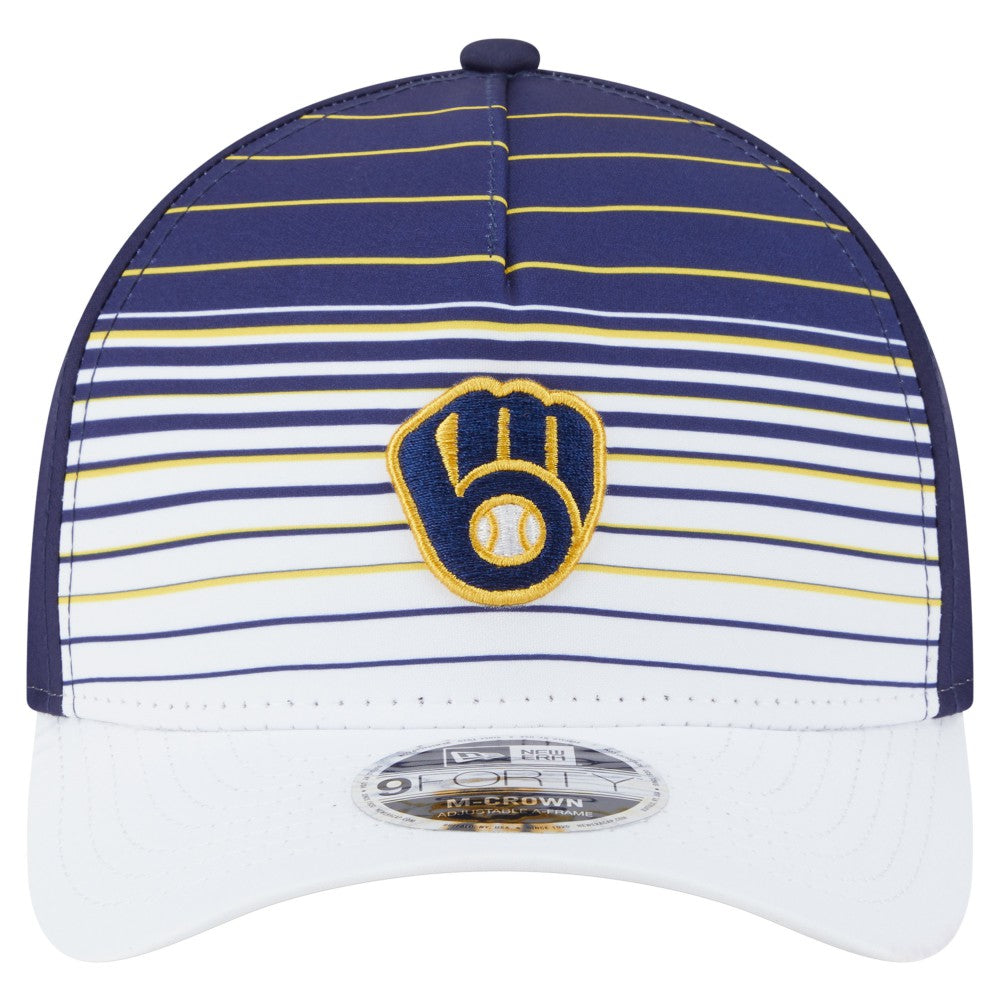 Milwaukee Brewers Gradient 9FORTY M-Crown Adjustable Hat Navy