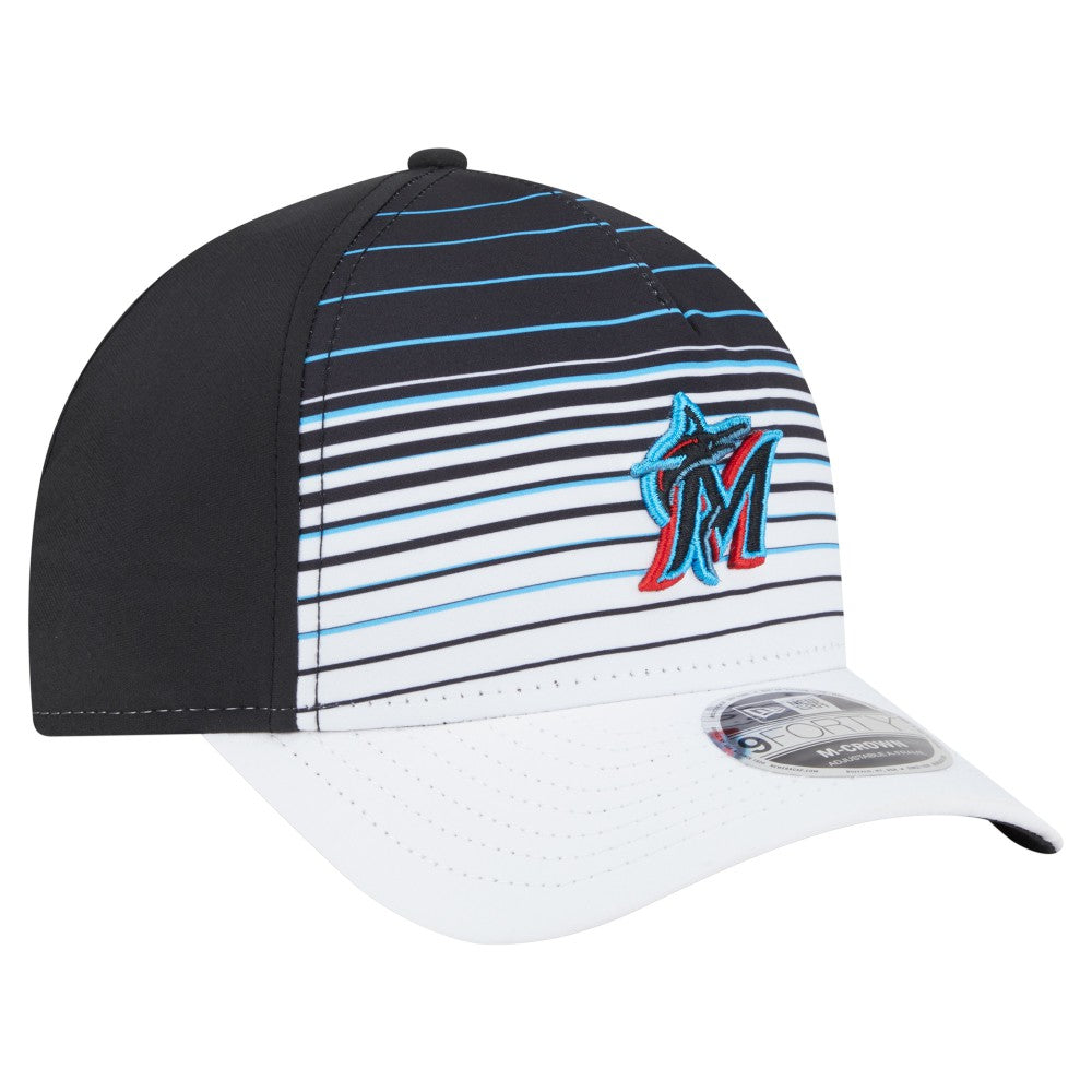 Miami Marlins Gradient 9FORTY M-Crown Adjustable Hat Black
