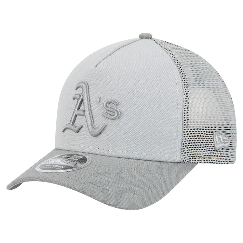 Athletics Color Pack A-Frame 9FORTY Trucker Adjustable Hat Gray