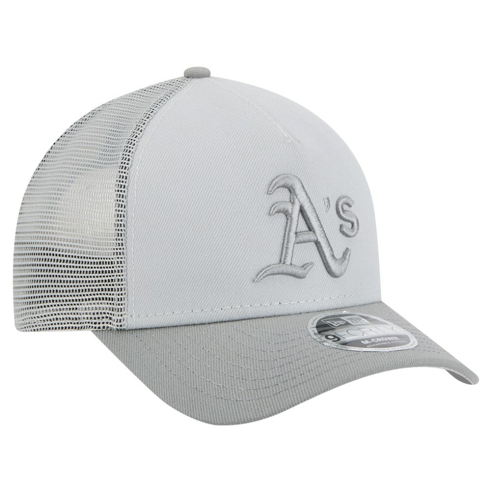 Athletics Color Pack A-Frame 9FORTY Trucker Adjustable Hat Gray