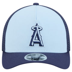 Los Angeles Angels 2-Tone Color Pack 9FORTY M-Crown A-Frame Adjustable Hat Light Blue/Navy