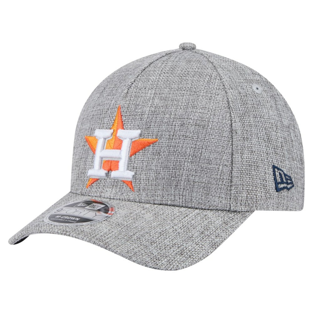 Houston Astros Cotton Weave M-Crown A-Frame 9FORTY Adjustable Hat Gray