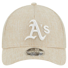 Athletics Cotton Weave M-Crown A-Frame 9FORTY Adjustable Hat Beige