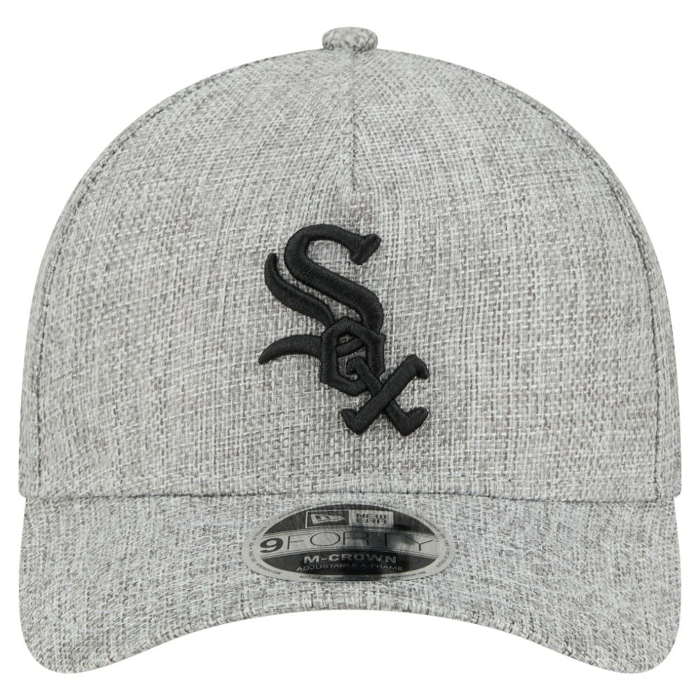 Chicago White Sox Cotton Weave M-Crown A-Frame 9FORTY Adjustable Hat Gray