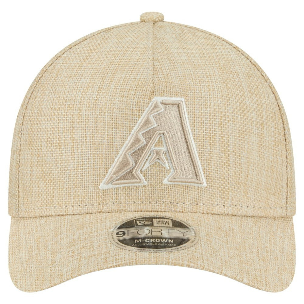 Arizona Diamondbacks Cotton Weave M-Crown A-Frame 9FORTY Adjustable Hat Beige