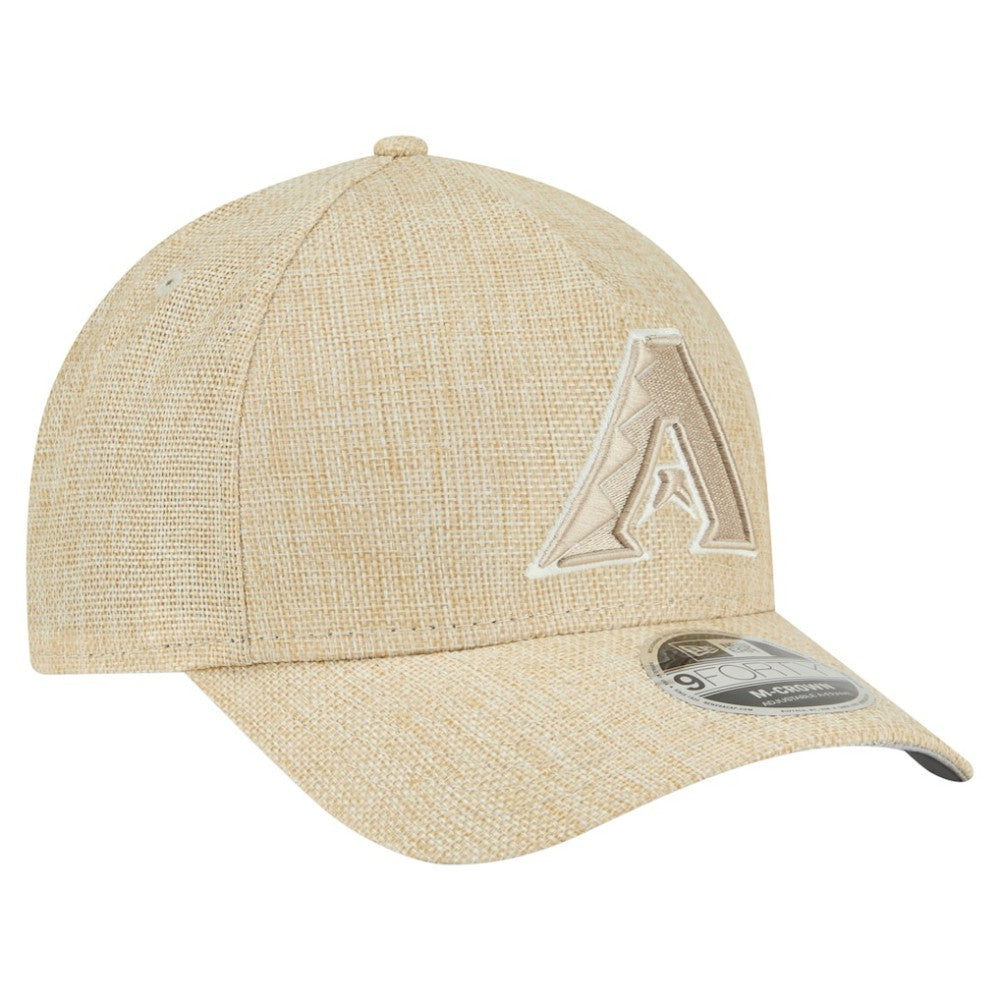 Arizona Diamondbacks Cotton Weave M-Crown A-Frame 9FORTY Adjustable Hat Beige