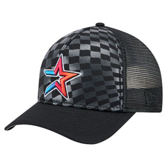 Houston Astros Gradient 9FORTY A-Frame M-Crown Trucker Adjustable Hat Black