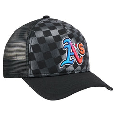 Athletics Gradient 9FORTY A-Frame M-Crown Trucker Adjustable Hat Black