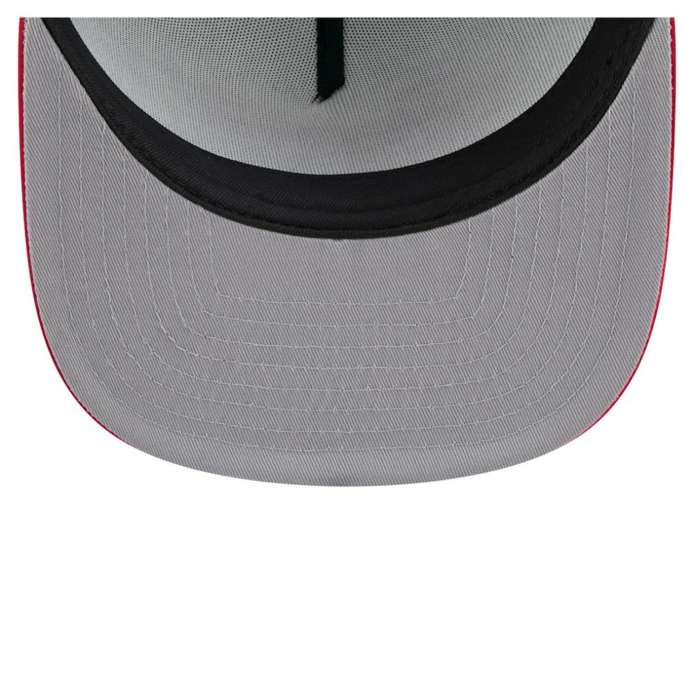 Atlanta Braves Retro Script Trucker 9FIFTY Snapback Hat White/Red