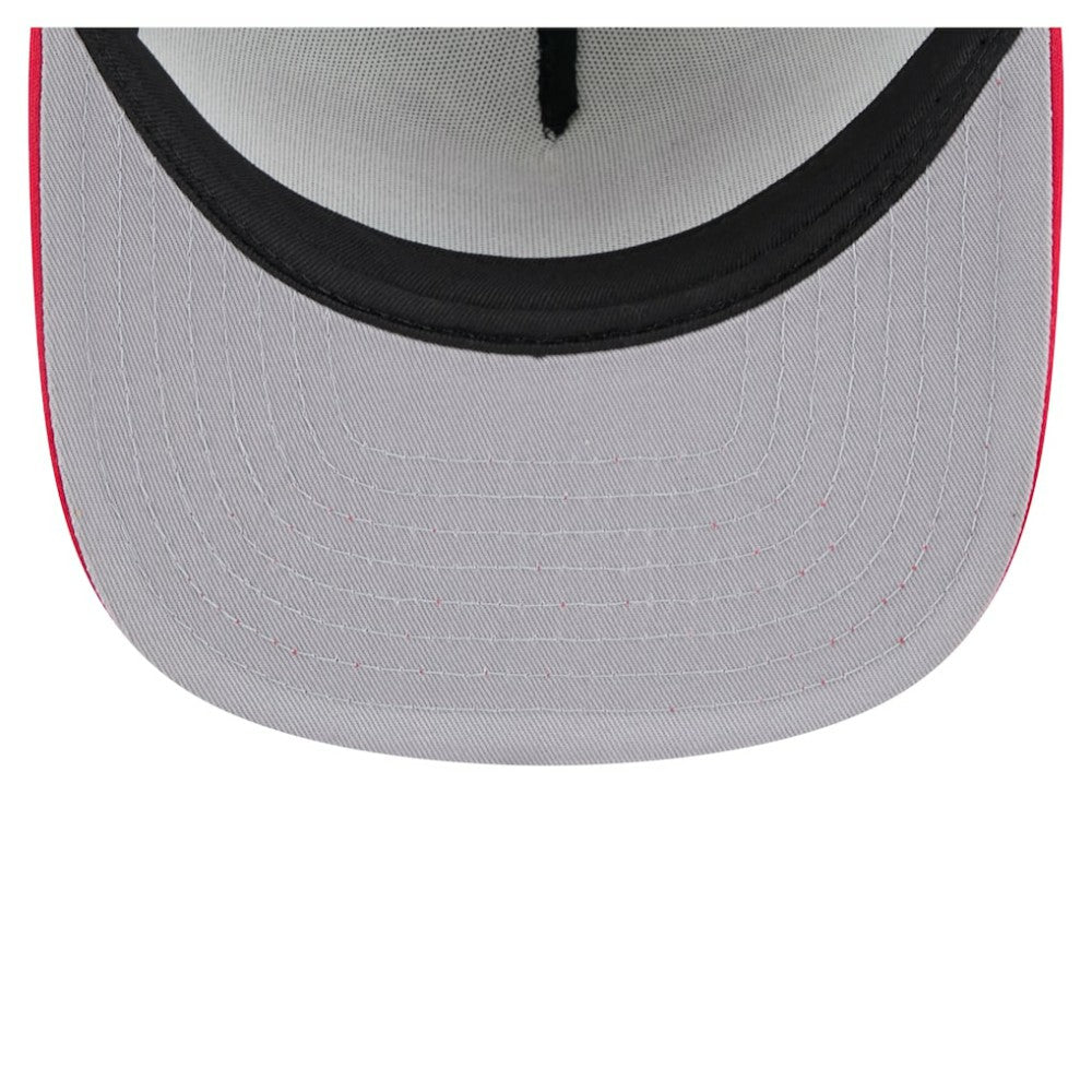 Boston Red Sox Retro Script Trucker 9FIFTY Snapback Hat White/Red
