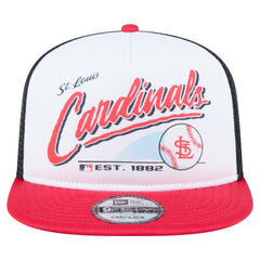 St. Louis Cardinals Retro Script 9FIFTY Snapback Hat White/Red
