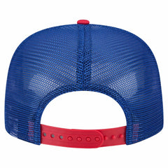 Chicago Cubs Retro Script Trucker 9FIFTY Snapback Hat White/Red