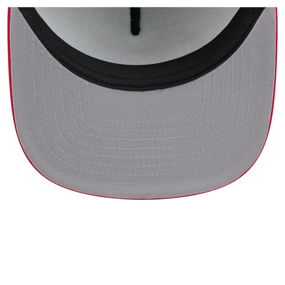 Chicago Cubs Retro Script Trucker 9FIFTY Snapback Hat White/Red