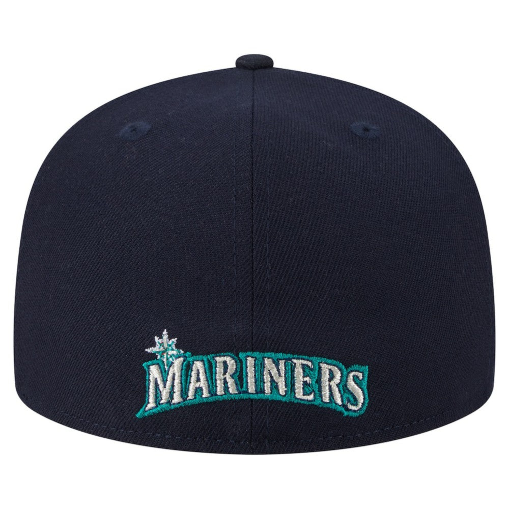Seattle Mariners Overlap 59FIFTY Fitted Hat Navy