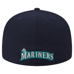 Seattle Mariners Overlap 59FIFTY Fitted Hat Navy