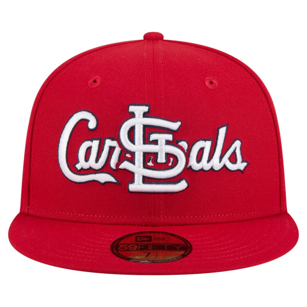 St. Louis Cardinals Overlap 59FIFTY Fitted Hat Red