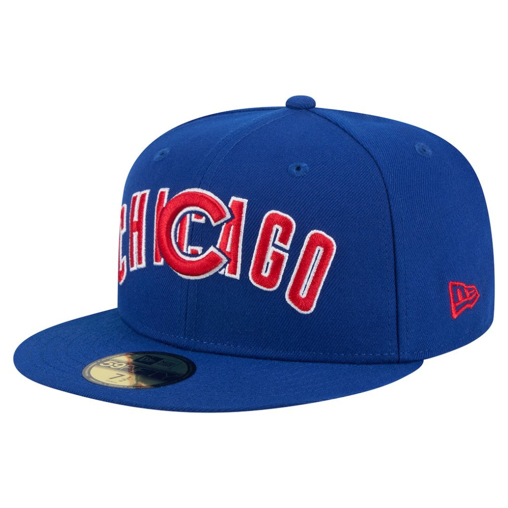 Chicago Cubs Overlap 59FIFTY Fitted Hat Royal