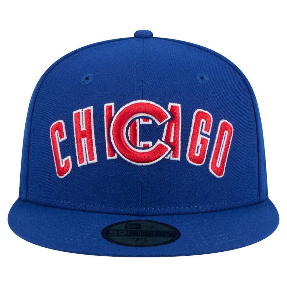 Chicago Cubs Overlap 59FIFTY Fitted Hat Royal