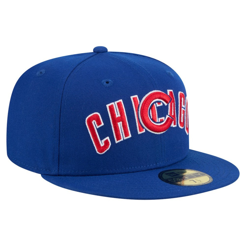 Chicago Cubs Overlap 59FIFTY Fitted Hat Royal