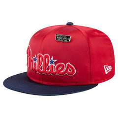 Philadelphia Phillies Satin 59FIFTY Fitted Hat Red/Navy